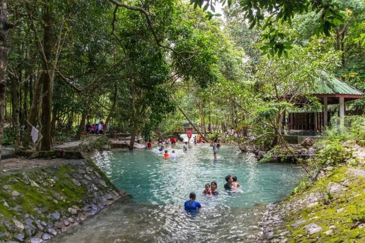 pornrang hotspring - ranong - thailand