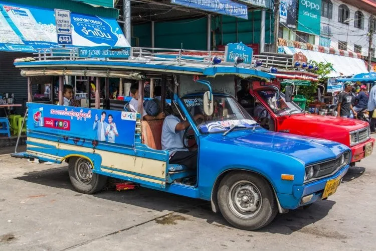 songthaew - ranong - thailand