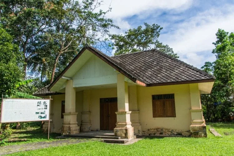 old building governor's residence - ranong - thailand
