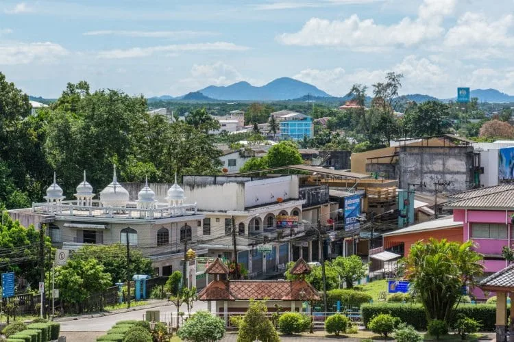 view of ranong - rattanarangsan palace - thailand