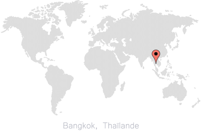 widget carte monde repere bangkok thailande
