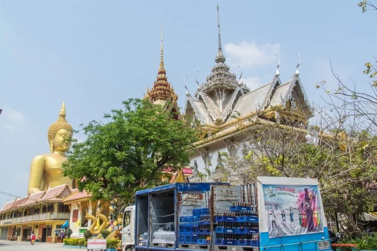 overview wat muang - ang thong - thailand