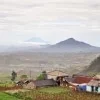 view from dieng plateau java island