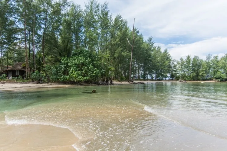 between 2 beaches koh phra thong - thailand