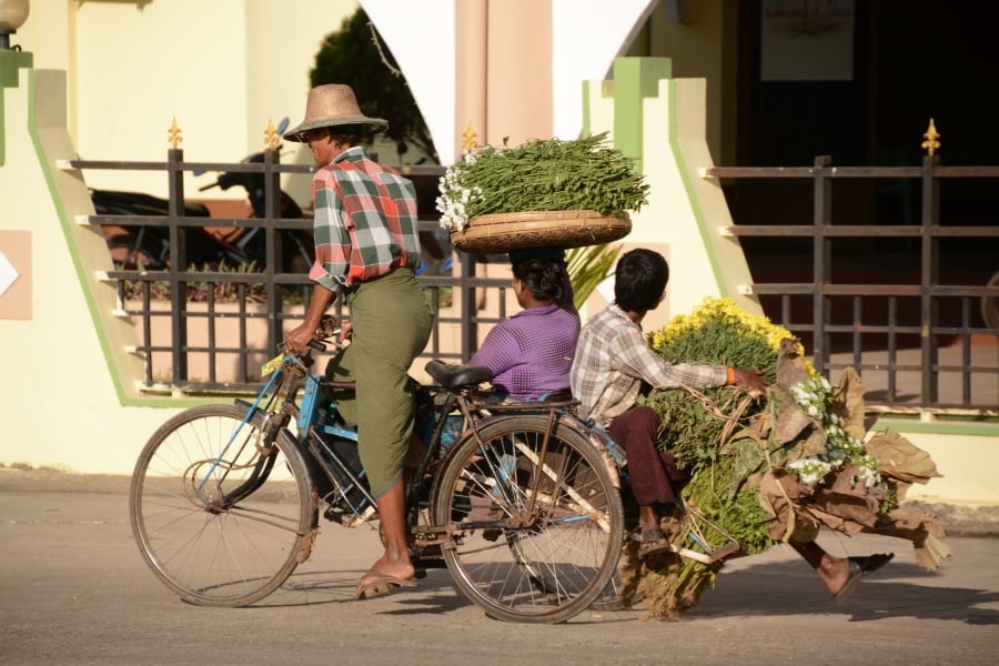 rickshaw pathein burma