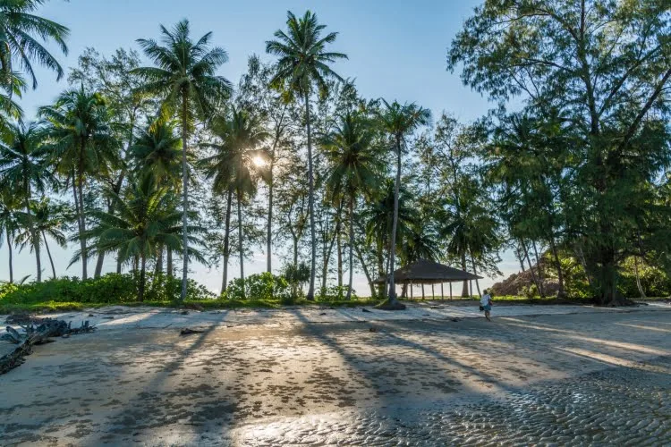 towards golden buddha beach koh phra thong - thailand