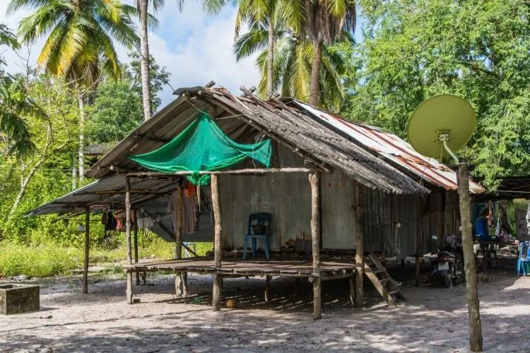 main moken village koh phra thong - thailand