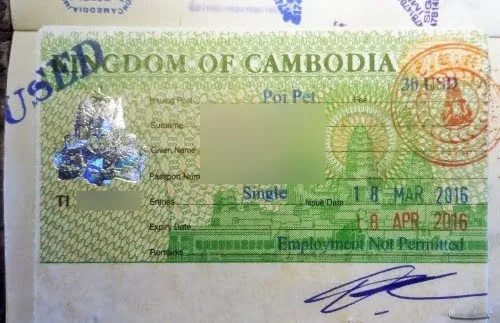 Cambodia visa
