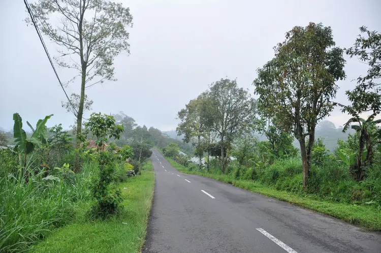 mountain road north bali indonesia