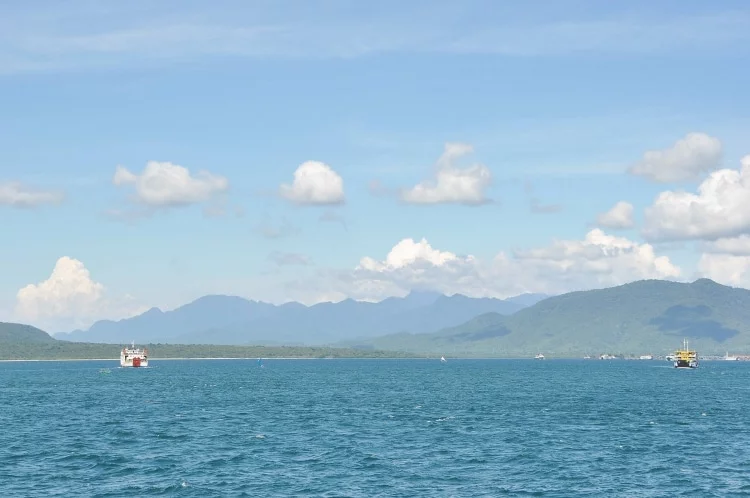 on ferry between java and bali indonesia