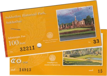 sukhothai historical park tickets
