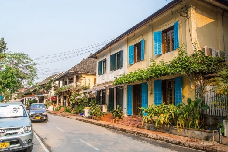 rue luang prabang nord laos