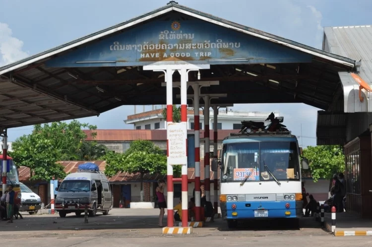 thakhek bus station - laos