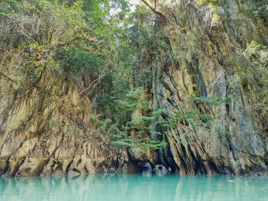 in the middle of ko hong lagoon phang nga bay