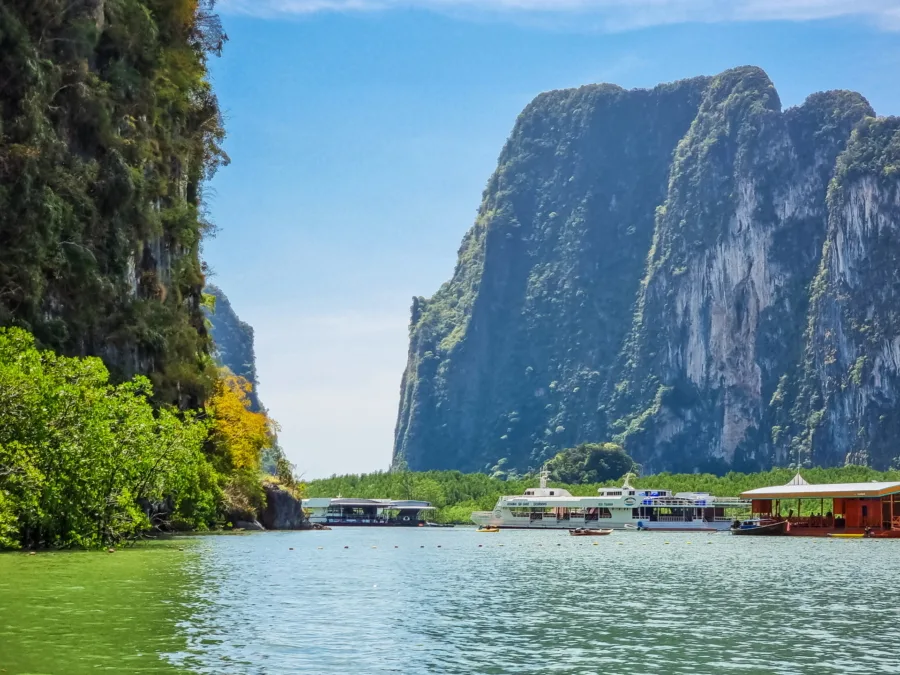 departure of ko thalu kayaks from phang nga bay