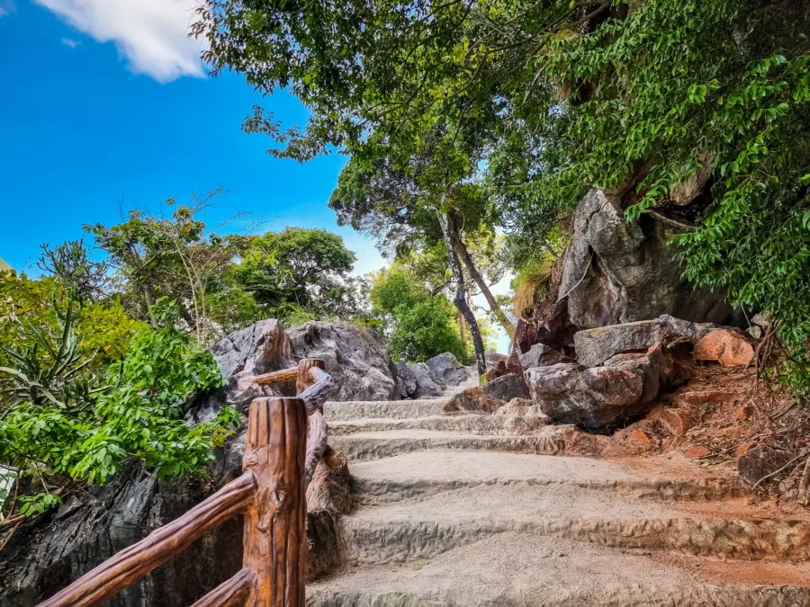 staircase built on khao phing kan james bond island