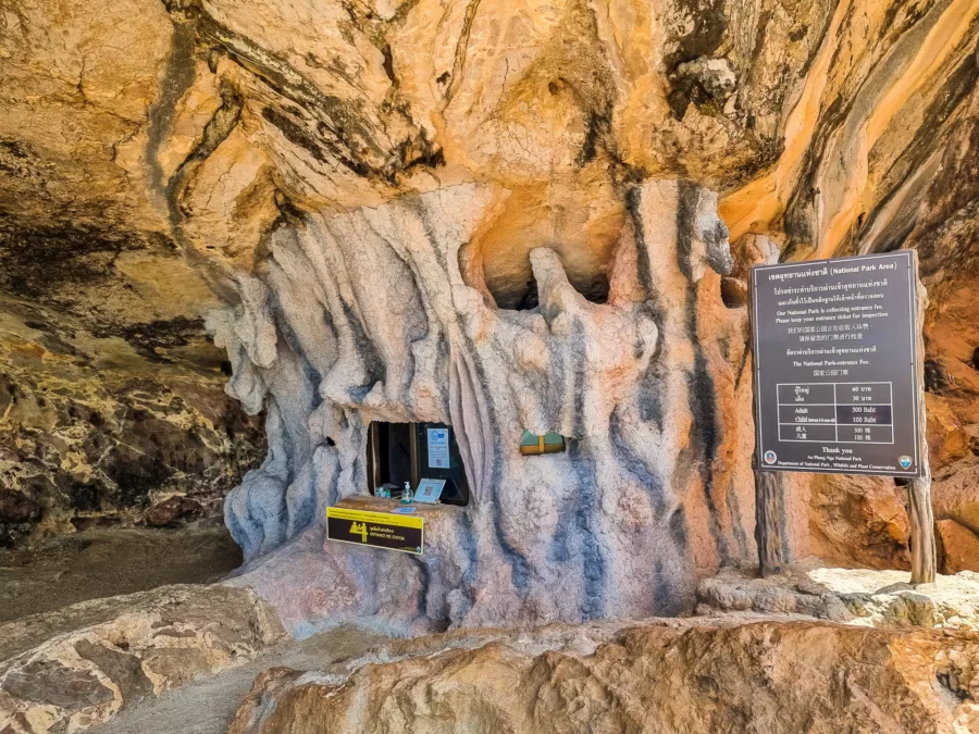 payment kiosk entrance to ao phang nga national park james bond island