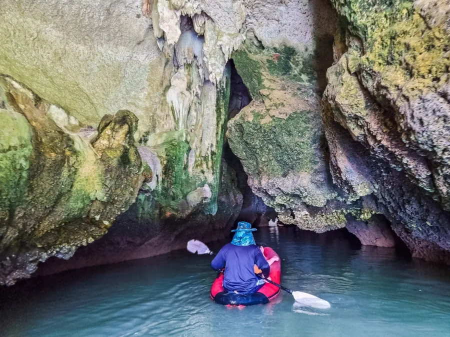 passage between lagoons ko hong phang nga bay