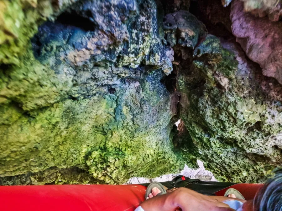 passage under cavity ko thalu bay of phang nga
