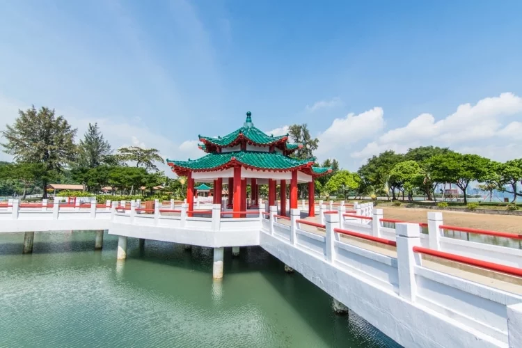 chinese temple gateway kusu island singapore