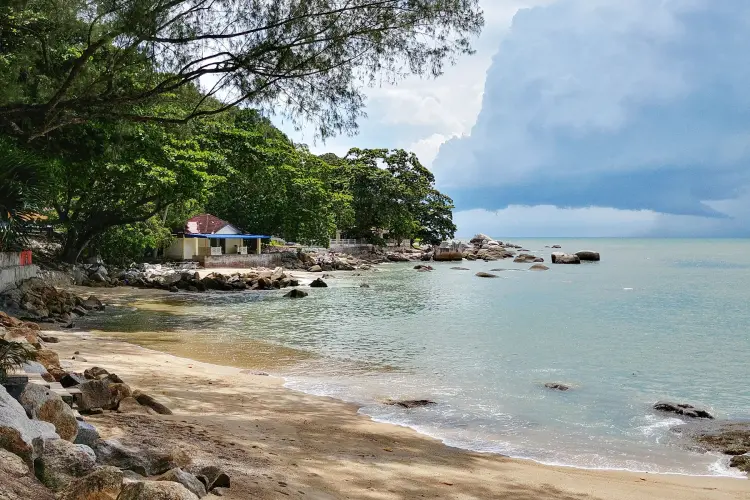 north coast beach of penang - malaysia
