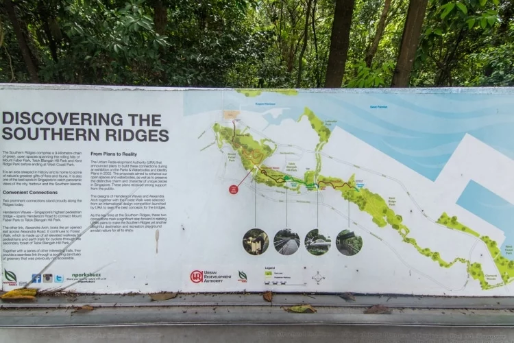 map southern ridges henderson waves singapore