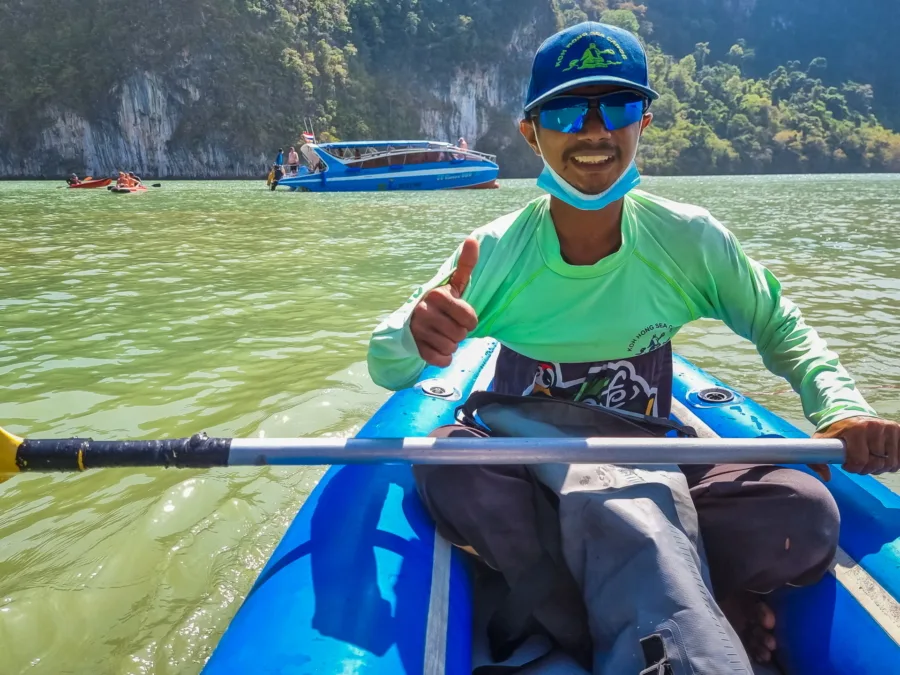 rower kayak excursion ko hong phang nga bay