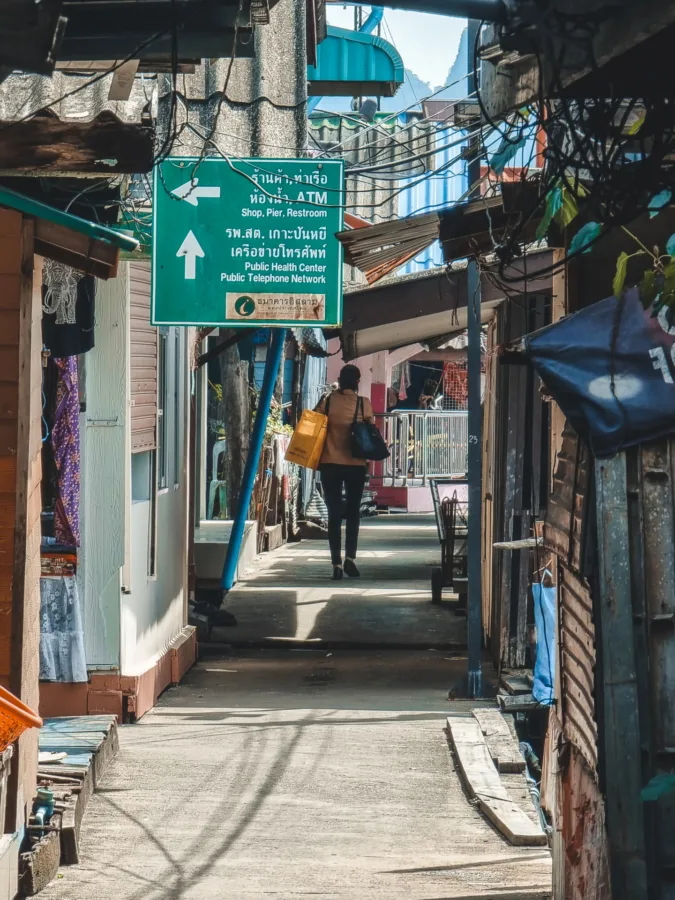 alley of ko panyi bay of phang nga