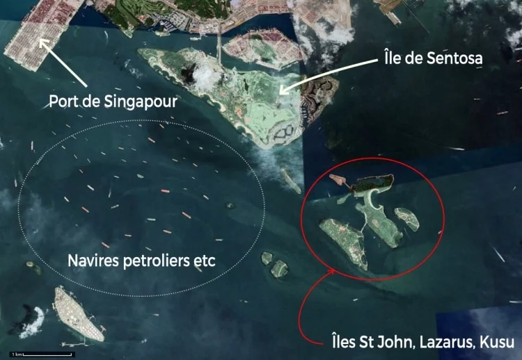 location of st john lazarus and kusu islands singapore