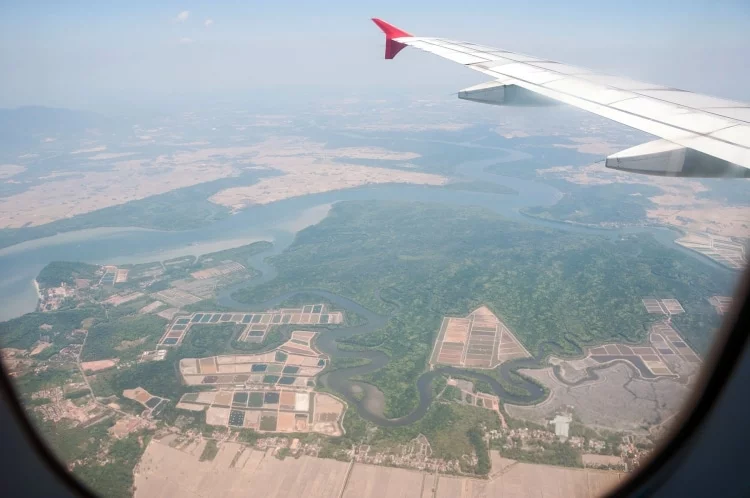 malaysia flyover airplane view