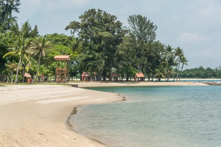 a beach on kusu island singapore