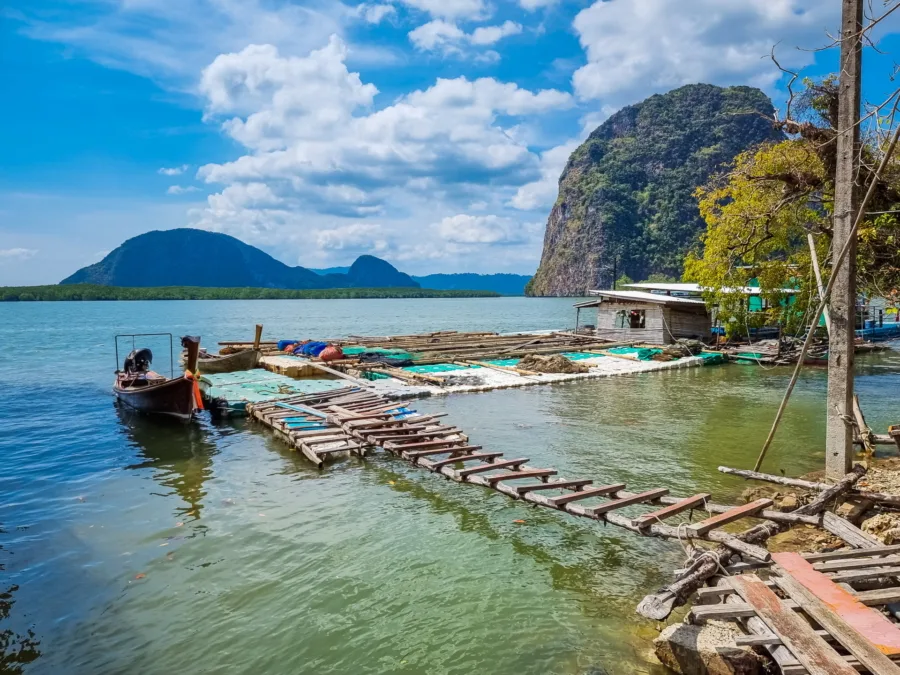 view of phang nga bay from ko panyi