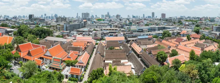 Bangkok Panorama from Wat Saket