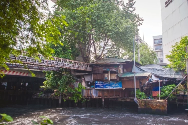 along the san saep canal bangkok