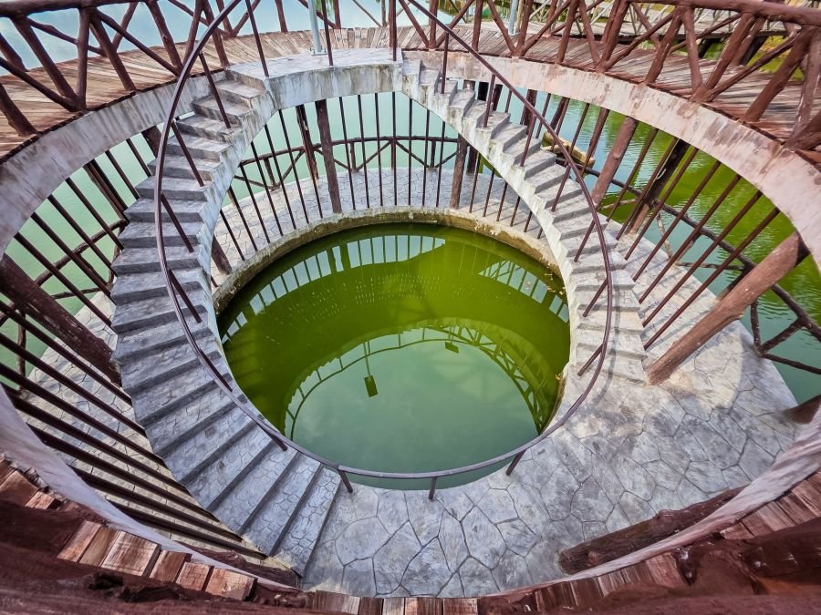 escalier en cercle au nong yai area development project under royal initiative chumphon