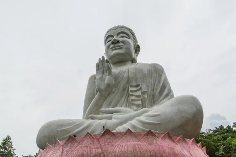 buddha statue wat kaeo prasert chumphon thailand