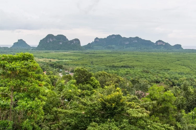 view from wat kaeo prasert chumphon thailand