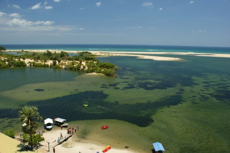 lagoon view from batticaloa lighthouse - sri lanka