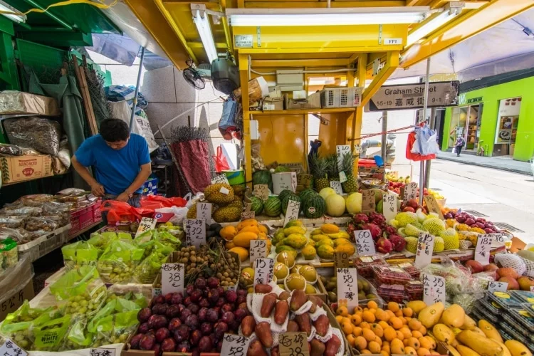 fruit merchant graham street - hong kong