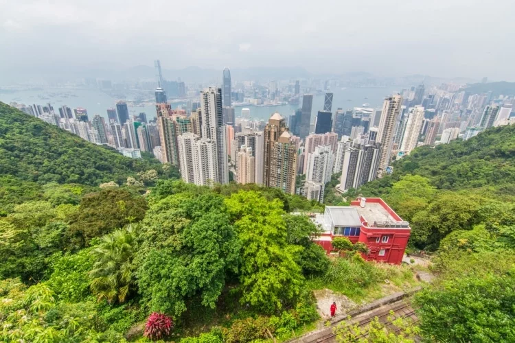 view hong kong lions pavilion