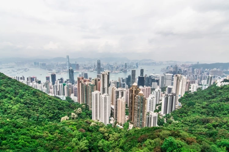 victoria peak view - hong kong