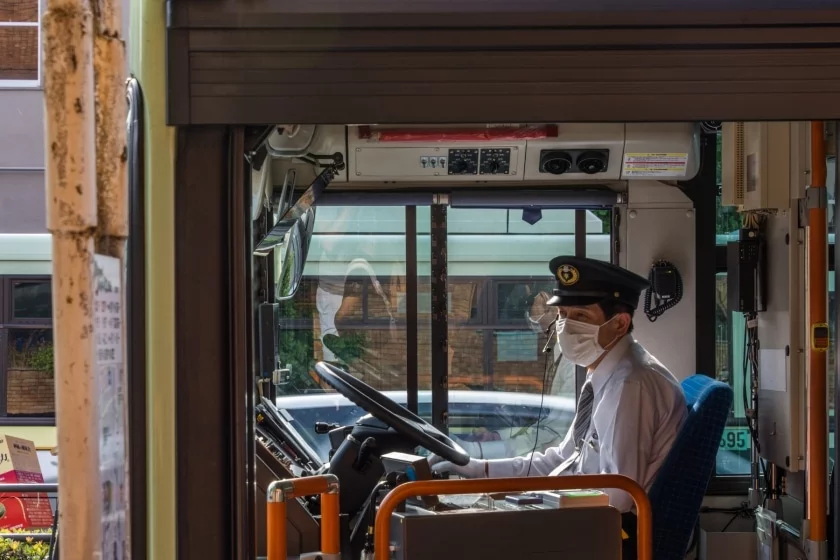 city ​​bus driver japan