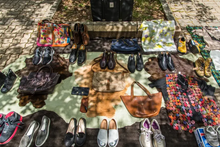 shoes clothes osaka charity flee market shin-osaka japan