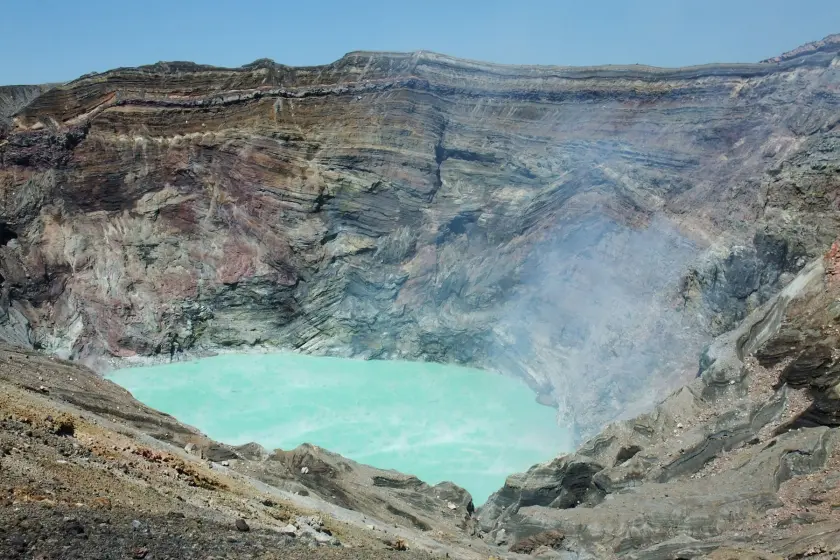 crater of mount Aso - naka-dake japan