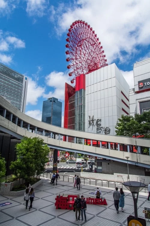 red ferris wheel umeda osaka japan red ferris wheel umeda osaka japan