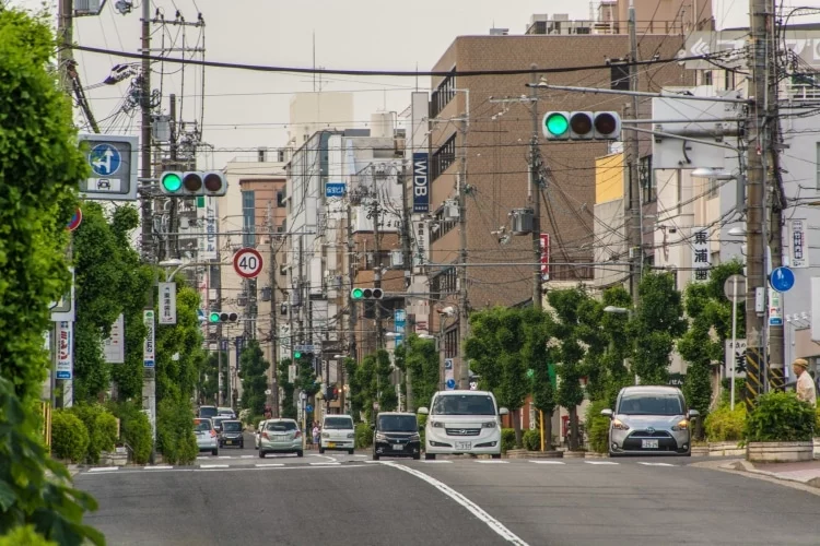 main street nara - japan