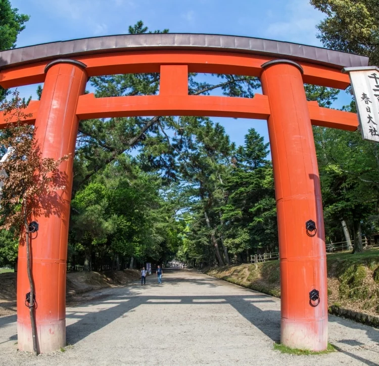 ichi no torii of kasuga taisha - nara - japan