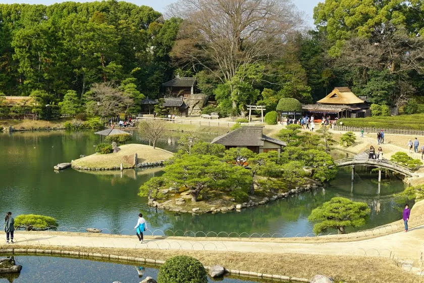 garden koraku-en okayama japan