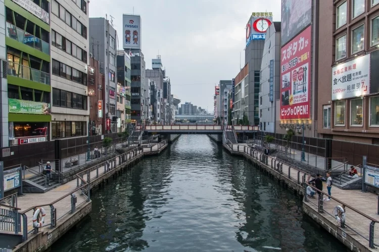 dotonbori osaka canal day - japan
