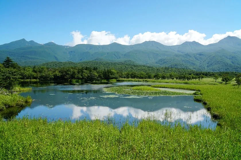 lake ichiko national park shiretoko hokkaido japan